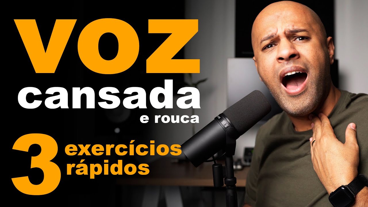 Voz Cansada e Rouca: 3 Exercícios COMPROVADOS para Cantar Bem e ter uma voz bonita.