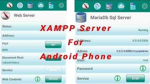 XAMPP Server For Android Phone - A Web Server