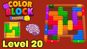 Color block puzzle 3d jam level 20 solution walkthrough 