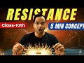 Resistance & Its Factors Explained in Under 5 Minutes | Class 10 | Quick Revision #physics #exam