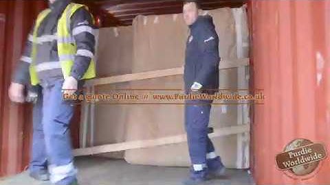 Packing a Shipping Container bound for the USA.