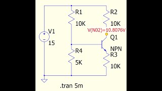 QSPICE - Time to simulate simple transistor circuit, less than 1 min