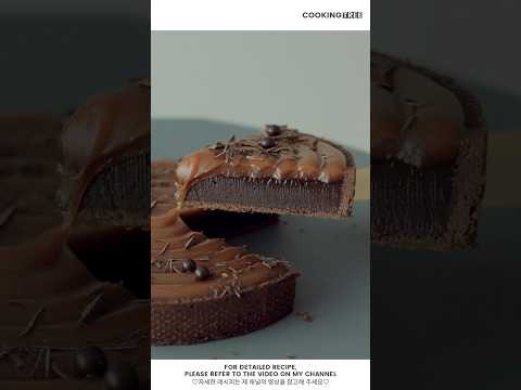 카라멜 초콜릿 가나슈 타르트 Caramel Chocolate Ganache <strong>Tart</strong> #Shorts #Baking