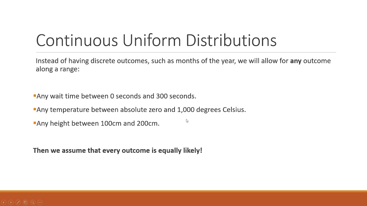 1530 - 5.2 Uniform Dist (with continuous random variables) - YouTube