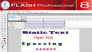 Macromedia Flash 8   Basic Text Effects | Text Tools in Flash 8