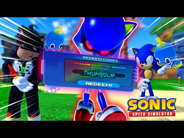 NEW* SECRET CODES In SONIC SPEED SIMULATOR