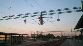 Fast train through the stadion in Kävlinge.