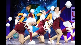 Geneva Wild Eagles Cheerleaders at Dance Worlds 2024