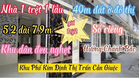 ❤️ Nhà 1 trệt 1 lầu 40m thổ ở đô thị Khu Phố Kim Định Thị trấn Cần Giuộc giá 1tỷ2