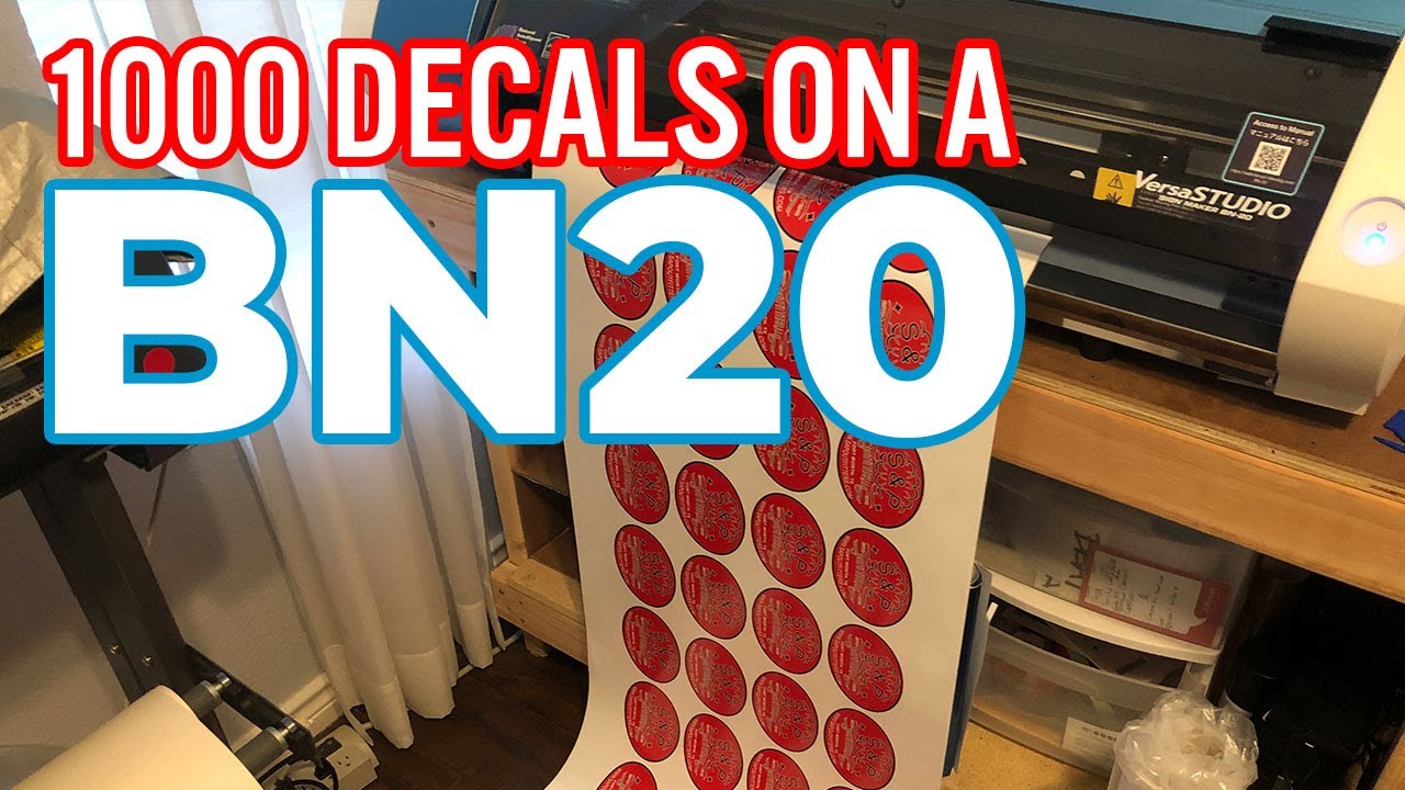 1000 Decals printed on the BN20 - YouTube