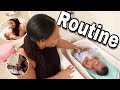 NEWBORN TWINS NIGHT TIME ROUTINE!💜💙  YOUNGEST OF 4! COLLAB W. STRONGMOMMY CHRISSY