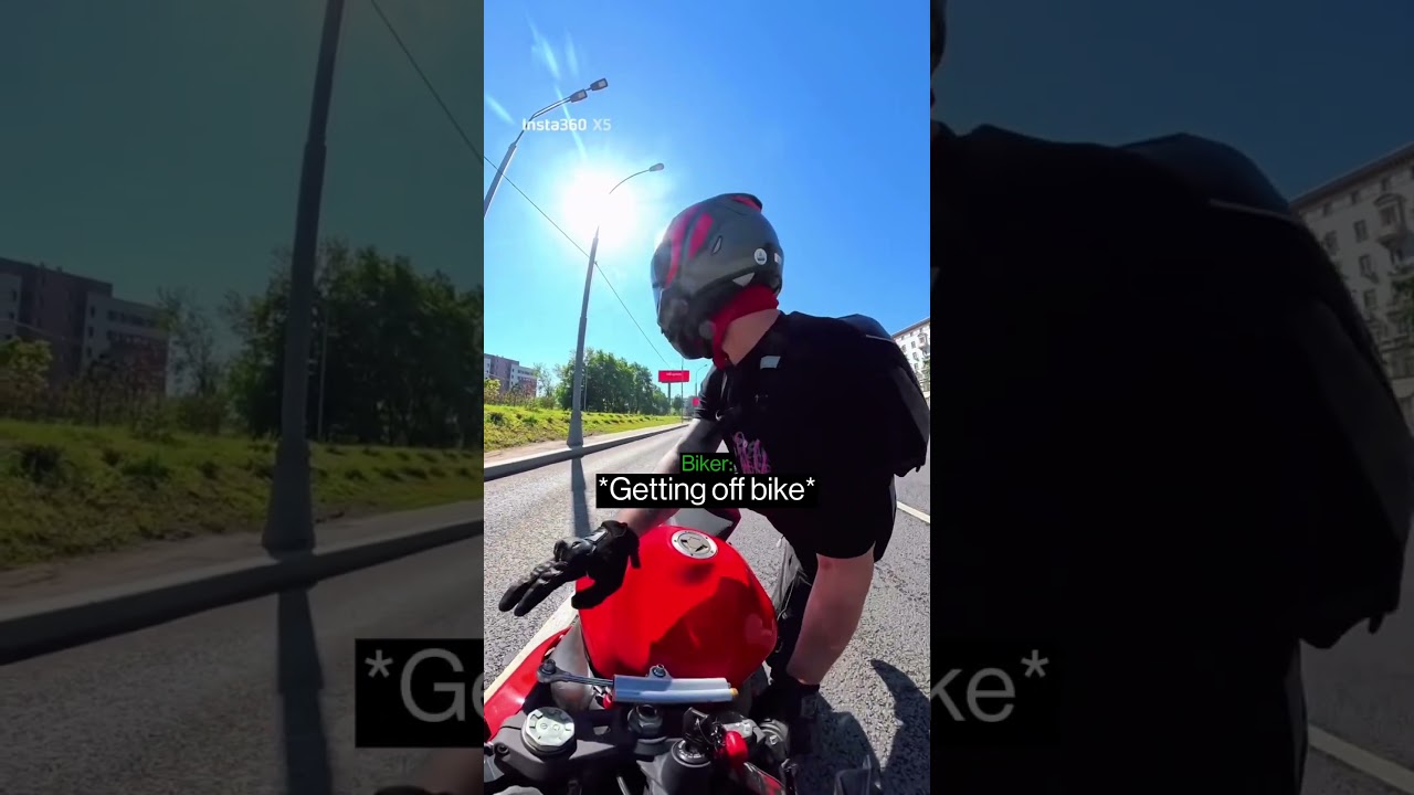 When A Biker Decides He’s Had Enough…