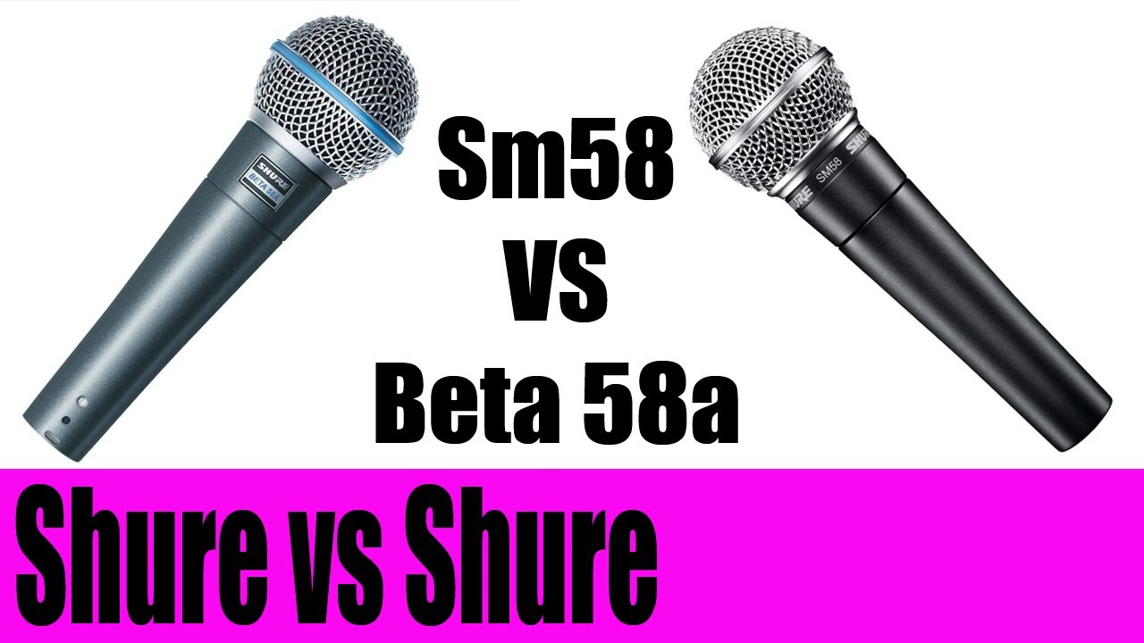Shure sm58 vs beta 58a prova in Italiano YouTube