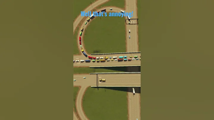 Cities Skylines - Grid City. Annoying traffic lane issue! #citiesskylines #ps5