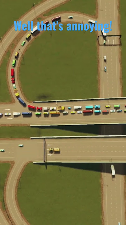 Cities Skylines - Grid City. Annoying traffic lane issue! #citiesskylines #ps5
