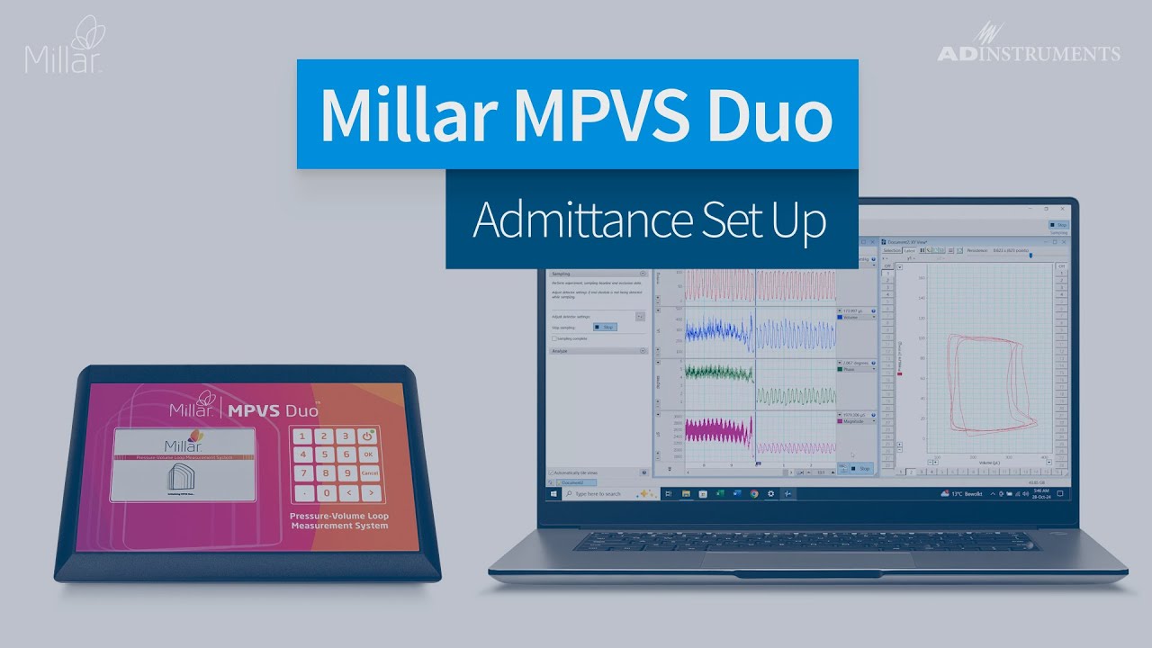Millar MPVS Duo | Admittance Set Up Demonstration - YouTube