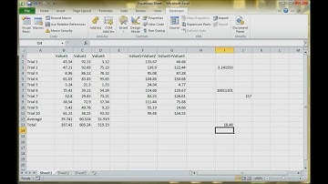 Excel 2010: Equations and Visual Basic