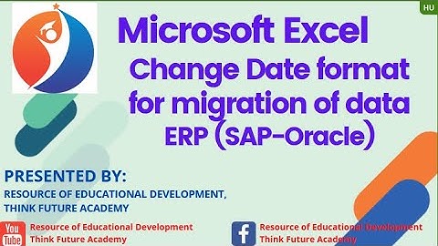 Unable to Change Date Format for migration of Data to ERPs must watch this video