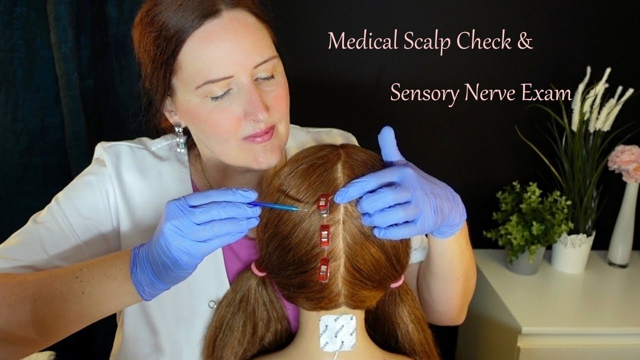ASMR Sensory Nerve Exam & Medical Scalp Check with Bad Results (Whispered)