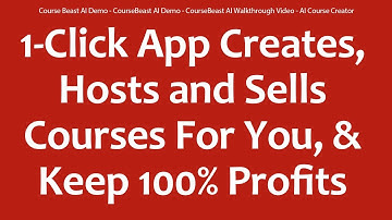 Course Beast AI Demo - CourseBeast AI Demo - CourseBeast AI Walkthrough Video - AI Course Creator