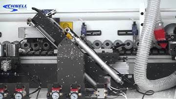 Working show of Schnell Automatic Edge Banding Machine FZ-55A