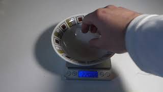 Ice Block on Plate Centrifugal Low Friction Rotation Weight Measurements (SEE DESCRIPTION)