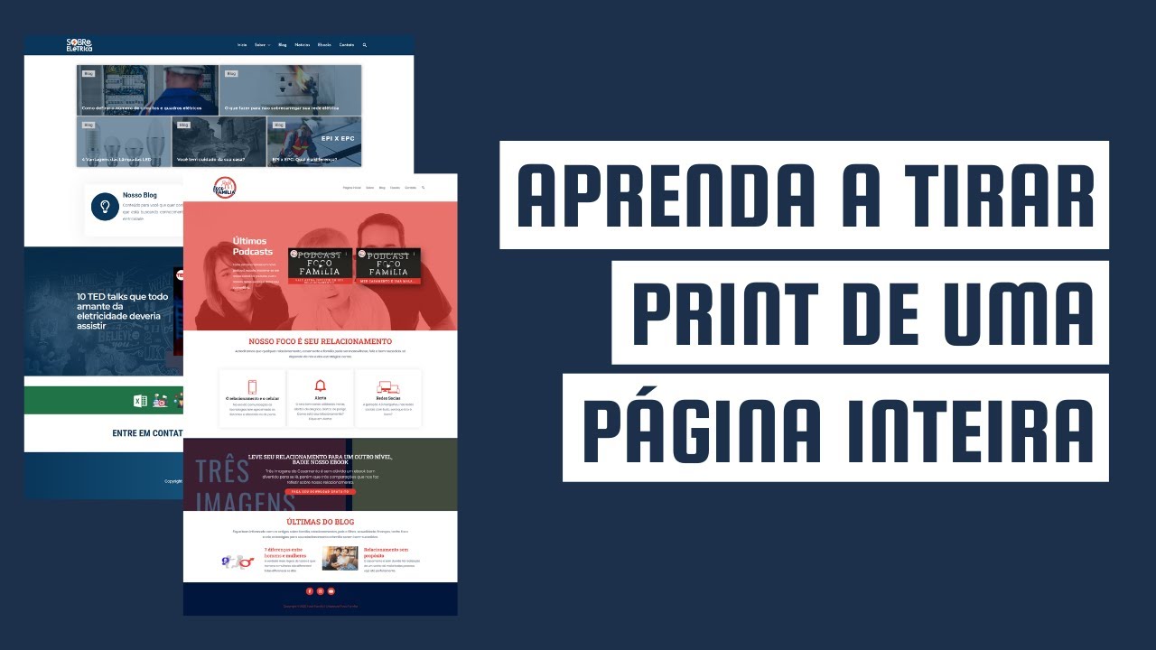 Como tirar print de uma página inteira - Muito Fácil e Rápido - YouTube