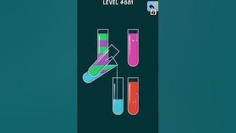 Water Color Sort Level 4881 Gameplay Solution