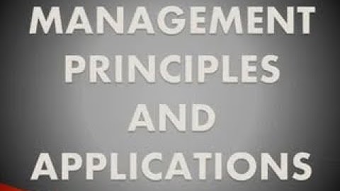 Management Principles & Applications - NEP 2020
