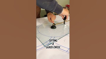 How to cut a glass circle #stainedglass #glasscutting