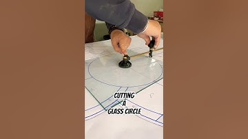 How to cut a glass circle #stainedglass #glasscutting