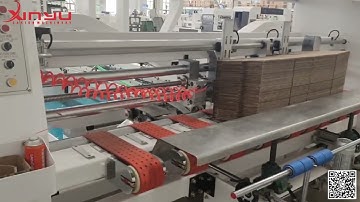 How to auto adjust the XY-FFG Fully automatic folder gluer machine? #xinyu #carton #ffg #foldergluer