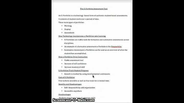 e-portfolio