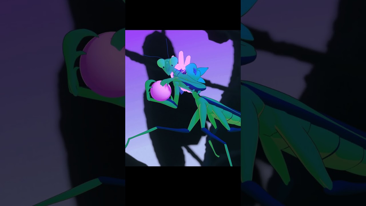 Praying mantis gives chicken advice - Indie Sci-fi Insect Animation