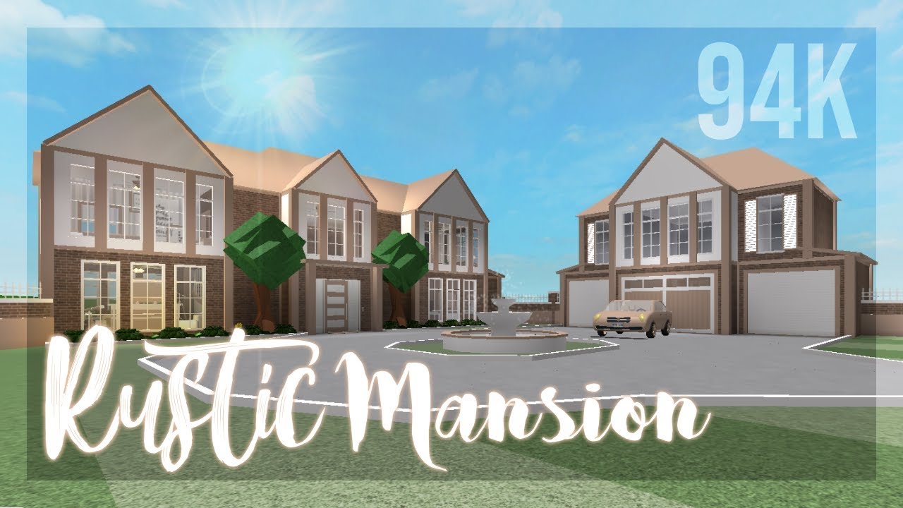Bloxburg: 94k Rustic Mansion - YouTube