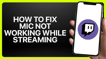 How To Fix Mic Not Working While Streaming in Twitch 2025! Tutorial