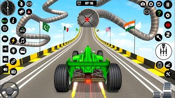 ultimate formula car racing stunts3d- impossible mega ramp gt car3d- android gameplay