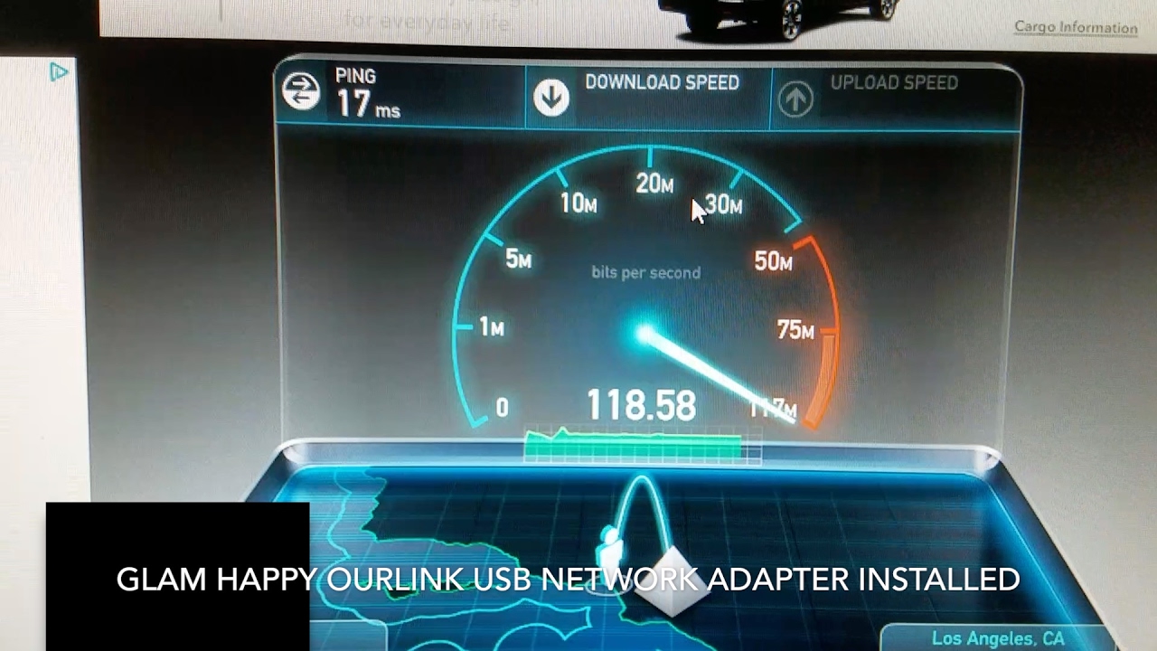 New network adapter for my desktop 118mbps11mbps Amazing YouTube