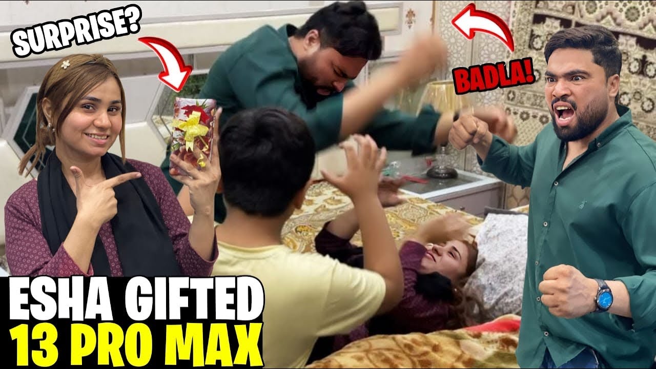 Esha ne I phone 13 pro max gift kiya// or mene ki os ki heavy ptai