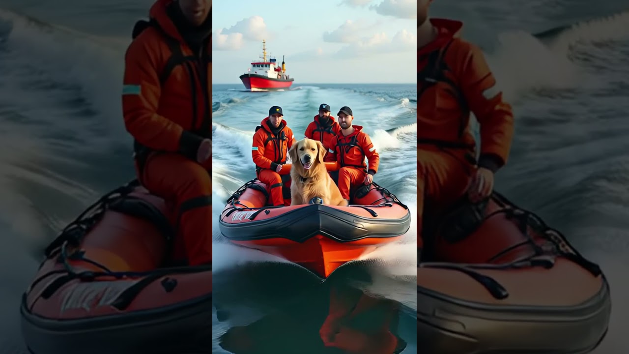 The Heroic golden retriever  saved the Ship Workers 