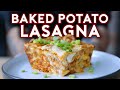 Loaded baked potato lasagna from bobs burgers  binging with babish