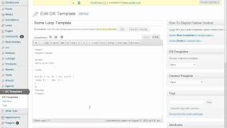 DX Template Manager WordPress plugin