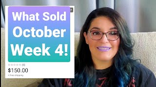 What Sold on Poshmark & Ebay - October Week 4 - Part Time Reseller Earnings & Profits