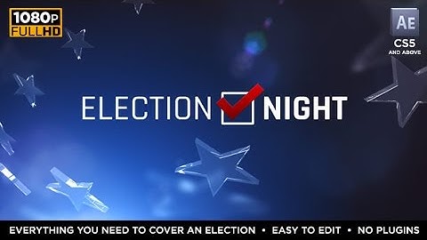 Election Night 2016 | After Efects Project Files - Videohive template