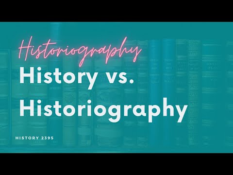 History vs Historiography