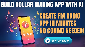 Create Unlimited FM RADIO Android App For Free Using AI | No coding Needed