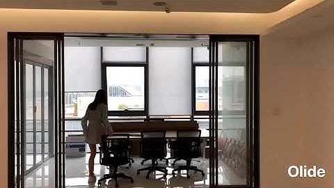 Olide Automatic telescopic sliding door opener with Motion sensor open