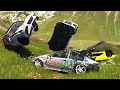 DRIVING CARS OF OFF CLIFFS! A Crash Test Compilation - BeamNG Drive Crashes Gameplay Highlights