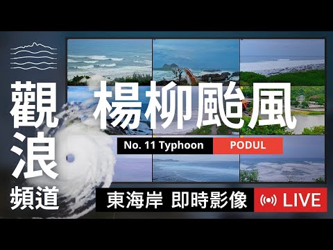 【LIVE 楊柳颱風最新動態】東海岸即時影像 20250813 颱風觀浪直播 | 颱風動態 | 颱風監控