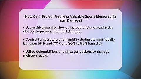 How Can I Protect Fragile or Valuable Sports Memorabilia from Damage? | The Memorabilia Zone